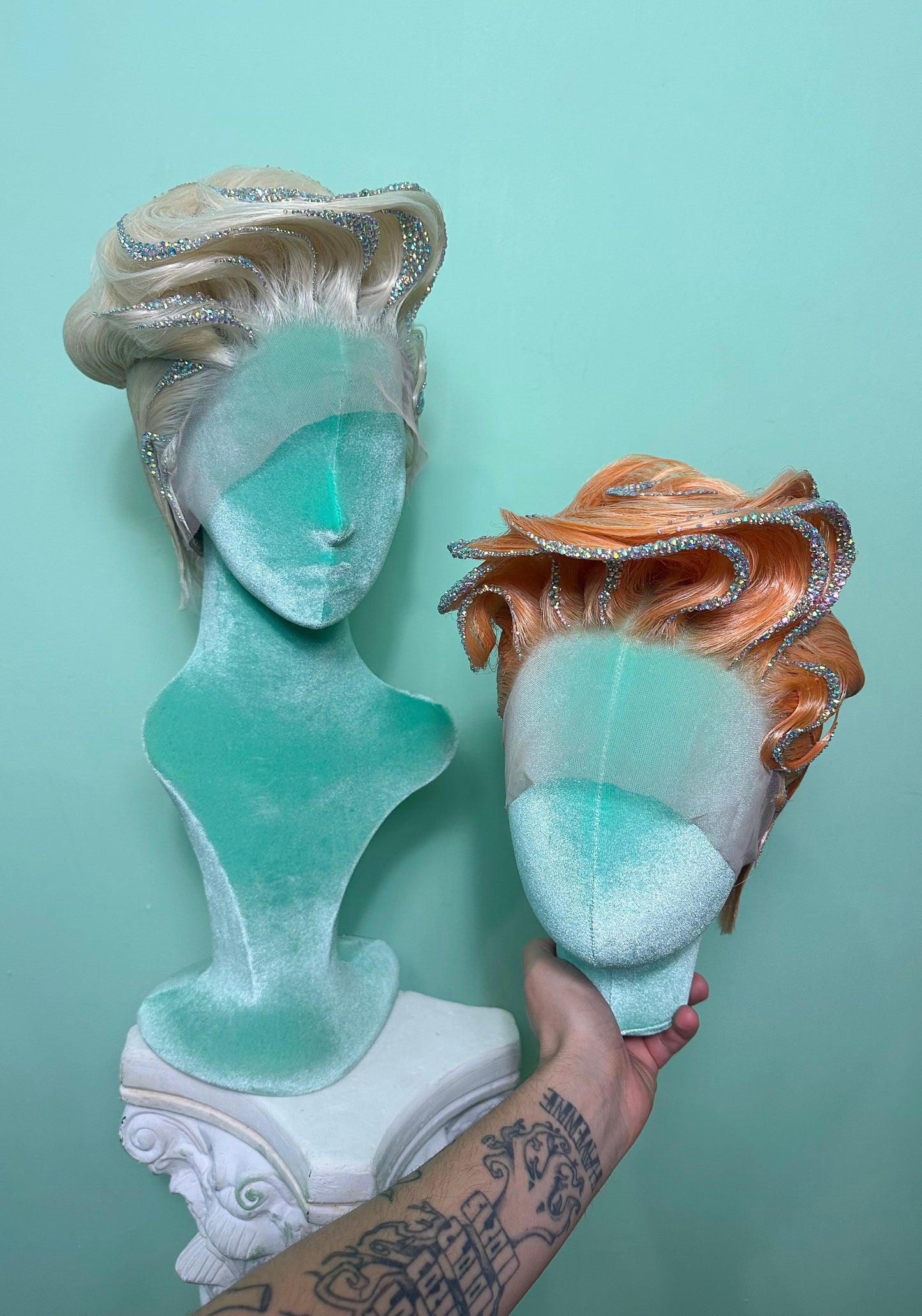 SCULPTED PULLED BACK (made to order)